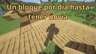 Construyendo una Casa hasta tener Novia con un bloque por dia en Minecraft  Dia 185 [upl. by Raknahs494]