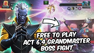 Act 64 Grandmaster Free To Play Boss Fight For Thronebreaker Title  Marvel Contest of Champions [upl. by Anoval]