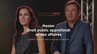 Master Droit public approfondi et des affaires  une formation dexcellence francolibanaise [upl. by Ellehcor]