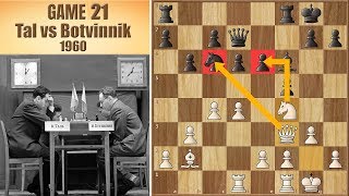 Champion Of The World  Tal vs Botvinnik 1960  Game 21 [upl. by Ainivad]