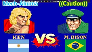 Street Fighter II Champion Edition  MechAkuma vs Caution FT5 [upl. by Seaman]