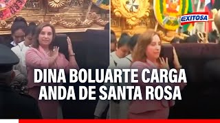 🔴🔵Presidenta Dina Boluarte honra a Santa Rosa de Lima al cargar su anda [upl. by Aham]