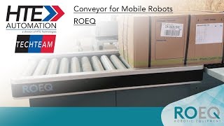 ROEQ Conveyor Adapter for Autonomous Mobile Robot from MiR [upl. by Doowyah821]