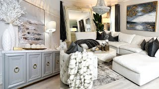 LIVING ROOM  ENTRYWAY MAKEOVER 2024  Stunning Home Renovation Before and After [upl. by Repsag]