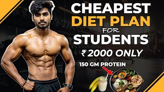 CHEAPEST Diet Plan For Students Muscle Building Meals  Low Budget Full Day of Eating [upl. by Himelman]