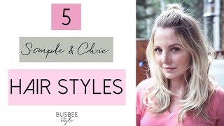 5 Simple amp Chic Hair Styles  Beauty Over 40 [upl. by Pruter831]