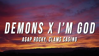 AAP Rocky Clams Casino  Demons X I’m God TikTok Mashup Lyrics [upl. by Welch]