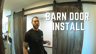 How To Install An OVE Barn Door  Step By Step [upl. by Uriah285]