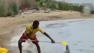 Black man mopping the lake [upl. by Anikal]