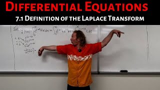 Differential Equations Lecture 71 Definition of the Laplace Transform [upl. by Rad313]