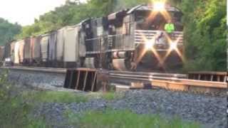 Norfolk Southerns Southern Tier Main Line Action 1 With Lehigh Railway [upl. by Eecyaj453]