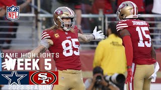 Dallas Cowboys vs San Francisco 49ers  2023 Week 5 Game Highlights [upl. by Fabri]