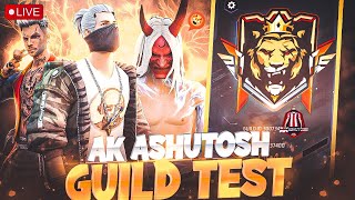 GUILD TEST For New Legends Players  Team Code  Redeem Code  akashutosh freefire ajjubhai [upl. by Llertnauq]