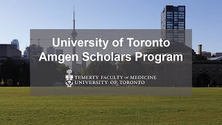 U of T Amgen Scholars Program [upl. by Hayyifas]