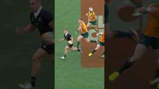 Insane HALF FIELD run highlights allblacks wallabies [upl. by Neelak]