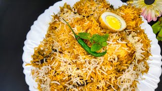 Restaurant style Anda Aloo Biryani recipe♥️Egg biryaniEasy restaurant style biryani [upl. by Teahan]