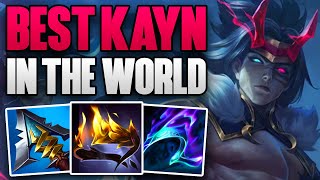 BEST KAYN IN THE WORLD CARRIES HIS TEAM  CHALLENGER KAYN JUNGLE GAMEPLAY  Patch 1410 S14 [upl. by Denae791]