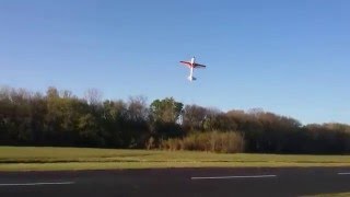 AJ 105quot Laser 230Z with RCGF 120cc twin and bluebird BLSHB50b helical servos Taildragger RC [upl. by Xirtaeb]