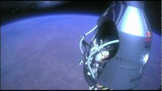 Felix Baumgartner world record supersonic skydive complete footage unaltered capture HD [upl. by Cece59]