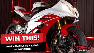 WIN THIS 2006 YAMAHA R6  £1000 – LOW ODDS [upl. by Oivatco]