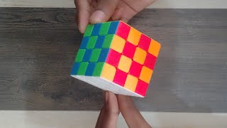 Checker board pattern in 4 x4 cube  cube cubing cuber cubers indian [upl. by Inaleon]