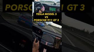 Tesla VS Porsche autó tesla porsche drag gyorsulás sebesség elektromosauto villanyauto [upl. by Inaleon410]