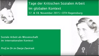 Soziale Arbeit als Wissenschaft im internationalen Kontext – Darja Zavirsek [upl. by Arrimat658]