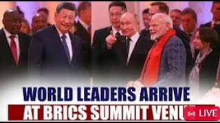 Kazan Russia  BRICS Summit 2024World leaders Delegations arrive to the BRICS summit venue [upl. by Suoicerp]