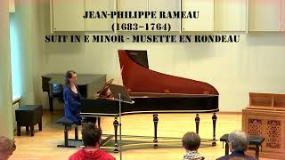 JP Rameau 1683–1764Suit in e minor  Musette en Rondeau Svetlana Rodionova harpsichord [upl. by Llenrrad]