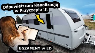 Robię Odpowietrzenie w Przyczepie Kempingowej   Jak wygląda egzamin w Edukacji Domowej vlog 631 [upl. by Callean239]