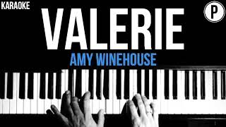 Amy Winehouse  Valerie Karaoke Slowed Acoustic Piano Instrumental Cover Lyrics [upl. by Asile636]