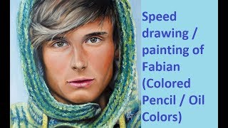 Speed Drawing  Painting of Fabian [upl. by Aiht46]