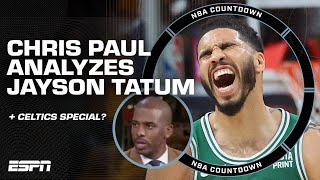 CHRIS PAUL breaks down Jayson Tatums PLAYOFF PROWESS 🔥  What sets Celtics apart  NBA Countdown [upl. by Perrie935]