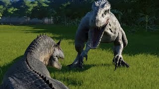 Allosaurus VS Indominus Rex  Jurassic World Evolution [upl. by Nikkie849]