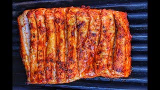 PORKBELLY AL PASTOR Mexican streetfoodtacos  english Grill and BBQRecipe  0815BBQ [upl. by Eeldivad72]