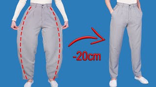 Great sewing trick  how to taper your pants in 5 minutes [upl. by Arraic]