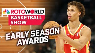 Early Fantasy Awards Buying or selling Markkanen Poeltl  Rotoworld Basketball Show FULL SHOW [upl. by Drislane]