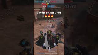 Condor deletes CrisisðŸ”¥ðŸ”¥ðŸ”¥warrobots [upl. by Shing]