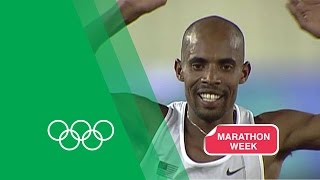 Meb Keflezighi relives the 2004 Athens Marathon  Olympic Rewind [upl. by Mamoun350]