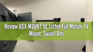 Review USX MOUNT UL Listed Full Motion TV Mount Swivel Articulating Tilt TV Wall Mount for 2655Inc [upl. by Riplex496]