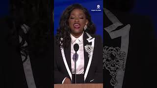 Rep Jasmine Crockett tears up during DNC speech [upl. by Mercy49]