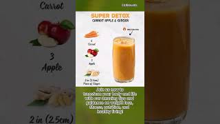 Healthy Carrot Apple Ginger Smoothie Recipe  Easy carrot apple ginger cleanse juice Shorts [upl. by Dnomsaj659]