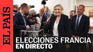 FRANCIA  La jornada electoral EN DIRECTO las reacciones y la celebración  EL PAÍS [upl. by Ortrud204]