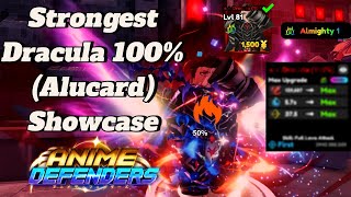 Getting The STRONGEST DRACULA 100  Anime Defenders [upl. by Ligriv]