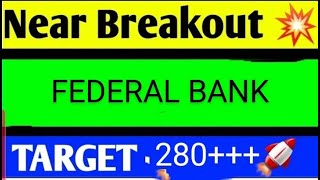 FEDERAL BANK SHARE LATEST NEWS TODAYFEDERAL BANK SHARE ANALYSISFEDERAL BANK SHARE TARGET [upl. by Nedi830]