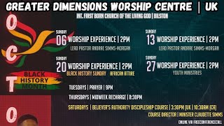 Greater Dimensions  Sunday Service  October 27th 2024 [upl. by Ribaudo]