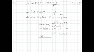 Ekvation med nämnare matematik 2b [upl. by Zetnas]