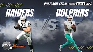 Raiders vs Dolphins Postgame Reaction Show Powered by BetUS [upl. by Yramanna]