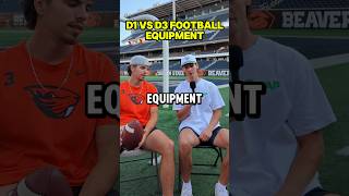 D1 vs D3 Football Equipment 🏈 football [upl. by Emelin]