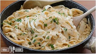 Easy Fettuccine Alfredo Recipe [upl. by Enihsnus]